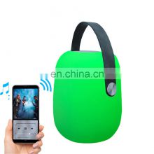 Factory Price New Amazon rechargeable cordless Portable plastic music speaker with led lighting