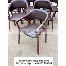 New Modern Chair Leisure Furniture Restaurant Hotel Dining Chair Solid Wood Chair thumbnail-4