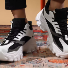 Men's Casual Sneakers Street Style Easy Wearing Knob Height Increasing Running Walking Shoes Hard-Wearing thumbnail-5