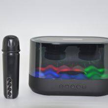 New Trending KTV Indoor Music Party Speaker Mini Desk Wireless RGB Warm Night Light Portable Stereo Blue Tooth Speakers System thumbnail-3