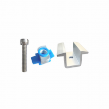 Photovoltaic Aluminum Alloy Pressing Blocks, Middle and Side Pressing Blocks, Color Steel Tile Clamps, Stainless Steel Screws, Solar Side Pressing Blocks thumbnail-1