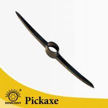 Rail Steel Garden Pickaxe Mattock Tool With Wooden Handle for Soil Digging Farming and Construction Work thumbnail-1