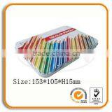 Rectangular Pencil Packing Tin Box