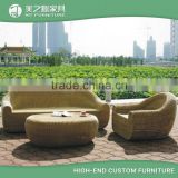 Wholesale natural aluminium poly rattan garden furniture sofa set with wicker egg shaped chair