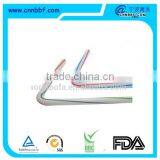 Two colors stripes plastic flexible straws