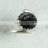 Rich Design !! Black Rutile 925 Sterling Silver Ring, 925 Silver Jewelry, Handmade Silver Jewelry thumbnail-6