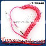 Colorful Spring Design 3.5Mm Jack Car Aux Audio Cable For Smart Phones thumbnail-1
