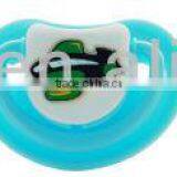 2015 Wholesale Silicone Teether Dummy Baby Nipple Colorful Baby Funny Pacifiers