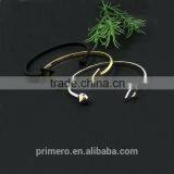 Fashion New Copper Alloy Triangle Cuff Expandable Pyramid Bangle Wholesale thumbnail-2