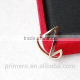 18K Rose Gold Plating Lightning Design Finger Rings Fashion Stainless Steel Jewelry Wholesale thumbnail-4