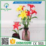 2016 Wholesale Multicolor Artificial Flowers Lily Real Touch Bouquet Wedding Bridal Home Declarative Flowers thumbnail-4