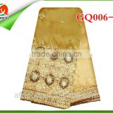 New arrival wholesale GQ006-1 gold african lace georges /george lace