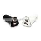 Black White 2 Port USB 5V 4.8A 3.4A 2.4A Dual Car Charger Adapter With Good Quality thumbnail-6