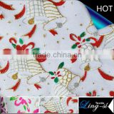 Polyester Crystal Organza Floral Printed Fabric Design 232