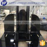Top Polished Shanxi Black Tombstone Highly Elegant Black Headstone for Sale
