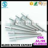 MANUFACTURER CSK HEAD AL/SS CLOSED END BLIND RIVETS thumbnail-2