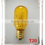 Yellow colour bulb T20 decorative night lamp Christmas lighting bulb pattern