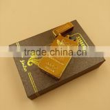 2016 New GT-689 Double Electronic Arc Lighter X Electric Arc Gold Lighter With Logo Printed thumbnail-5