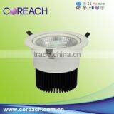 Isolated Power Dimmable Black Led Ceiling 30w Cob