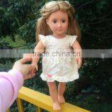 2016 American Doll Cotton Beautiful Doll Dress Fits 18'' American Girl Dolls For Girl's Christmas Gift