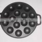 Cast Iron Japanese Takoyaki Grill Pan Non-stick 15 Holes Cast Iron Pan thumbnail-1