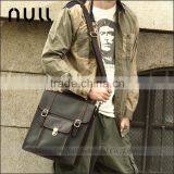 Vintage Men's Genuine Leather Military Backpack thumbnail-3