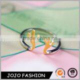 Good Quality Gold Plated Fashion Ring Jewelry Christmas Gift Reindeer Ring thumbnail-1