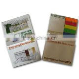 kraft paper cover sticky notes book with pen combined memo pad sticky notepad(BLY8-0011WB)