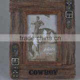 Cowboy Photo Frame Polyresin Home Decor Series thumbnail-3