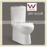 Ceramic Sanitary Ware Bathroom wc Toilet Ceramic Toilet Bowl Washdown P-trap Two Piece Watermark Australia Toilet