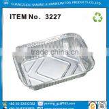 Foil Containers 3227 Disposable Eco-friendly Aluminium Foil Food Packing Container for Restaurant Take Away Lunch Food Container