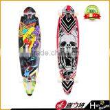 High Quantity Longboard Wholesale Canadian Maple Heat Transfer Printing Longboard Skate thumbnail-3