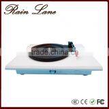 Rain Lane High End Electric Turntable High Glossy White Black Record Player thumbnail-1