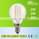 Dimmable Led Filament Bulb 2w 3w 4w High Brightness Glass Bulb