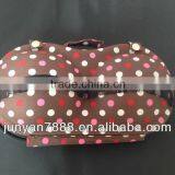 Coffee & Red,pink and White Points Travel EVA Bra Bag With Hang thumbnail-1