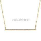 Platinum Jewelry AAA Zricon Necklace in Alloy Wave Edge Necklace thumbnail-1