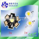 Power Led 3watt 160-200 Lumens With Epistar and Bridgelux Chip