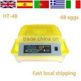 Top Selling Newly Design Full Automatic Mini Egg Incubator Hatching 48 Eggs for Sale