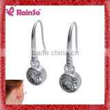Cubic zirconia earring silver