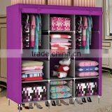 Bedroom Wardrobe Designs India Foldable Canvas Wardrobe With Cover (FH-CS0505 ) thumbnail-4