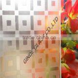 Decorative Patterned Acid Etched Glass Production