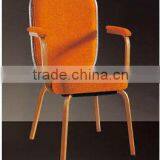 BH-YB8514 Metal Flex Banquet Chair Shake Back Dining Chair With Armrest