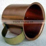 Worlds No 1 Customized Pure Solid Copper Metal Moscow Mule Mug Tableware Drinkware Cocktail Mixology Barrel Shape Dutch Style thumbnail-5