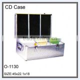 Aluminum frame 2 combination locks cd display case