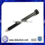 Black Carbon Steel Outer Hex Half-thread Screw Bolt thumbnail-1