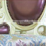 European Style Bed End Stool, Beautiful Designed Wood Carved Chaise Lounge Chair, Palace Princess Sofa Chair (BF01-ML026) thumbnail-6