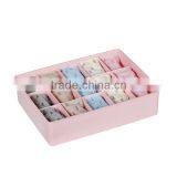 Plastic Waterproof 15 Grid Socks Storage Box Drawer Closet Organizer For Underwear Without Lid thumbnail-2
