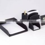 Desk Organizer Executive Office Set PU Leather Stationery Holder thumbnail-1