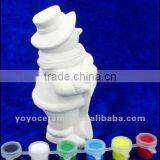 Ceramic DIY Paint Set Painting Education Santa Bisque With Pigment and Brush