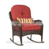 Wicker Rocking Chair Patio All Weather Proof With Cushions thumbnail-1